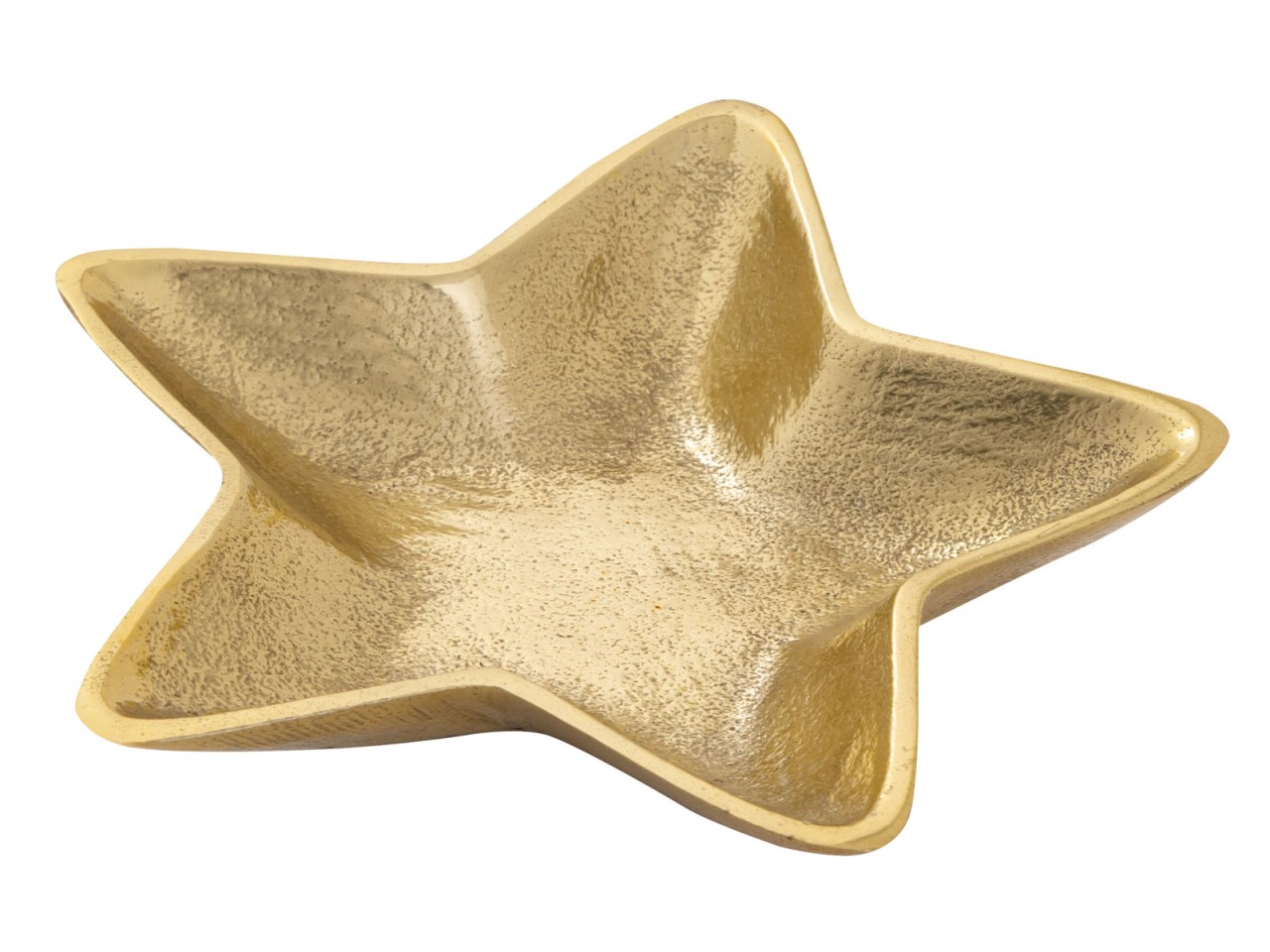 Dekoschalen Stern 2er Set Starlight gold o. silber Weihnachtsdeko Aluminium
