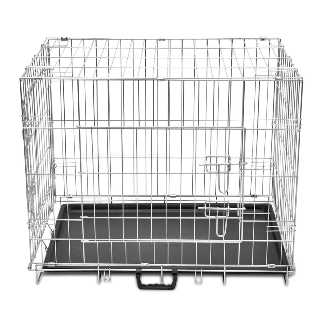 Hundebox faltbar Metall 76 x 55 x 61 cm sicher Transport stabil platzsparend