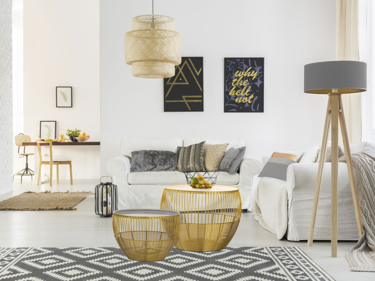 Beistelltisch 2er Set Satztisch rund ø 49/41 H 37/29 cm Dekotische Sofatisch Glamira Couchtisch gold