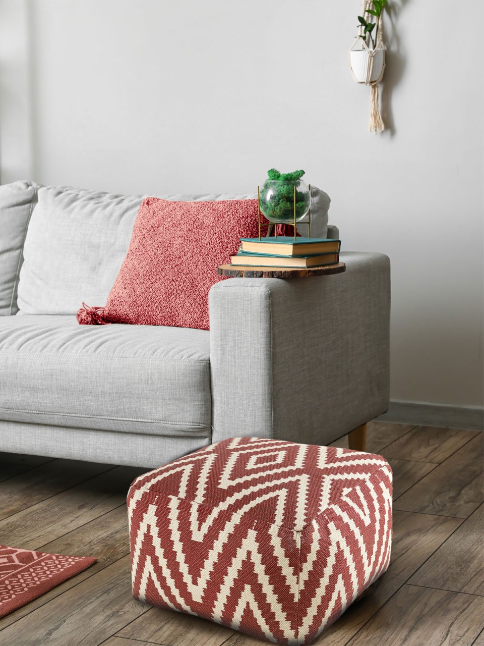 Sitzwürfel Fußhocker Sitzhocker 55x37x55 cm Pouf Kelim Bodenkissen Peru schwarz taupe gelb türkis