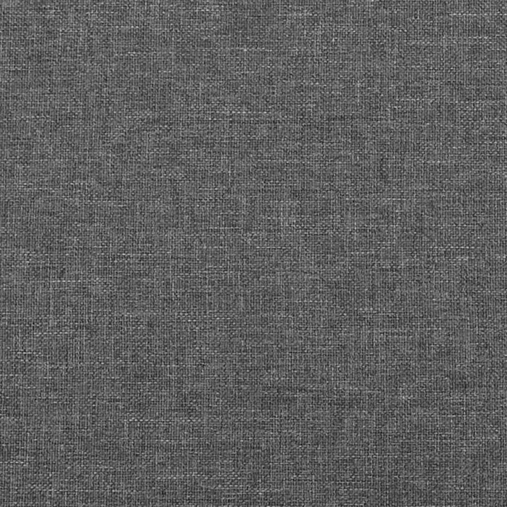 Kopfteile Bett 2er Set Dunkelgrau 100x5x78/88 cm Stoff für modernes Schlafzimmer