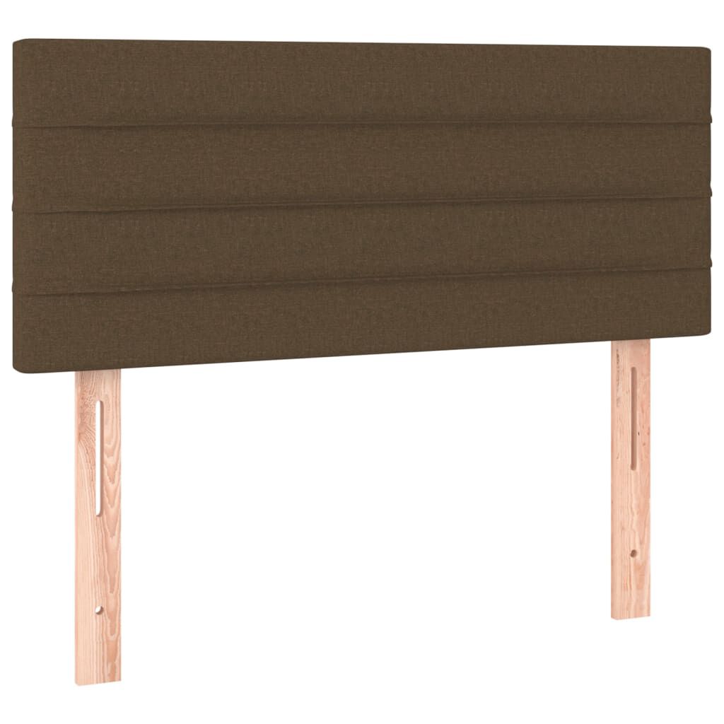 Kopfteil Dunkelbraun 90x5x78/88 cm Stoff