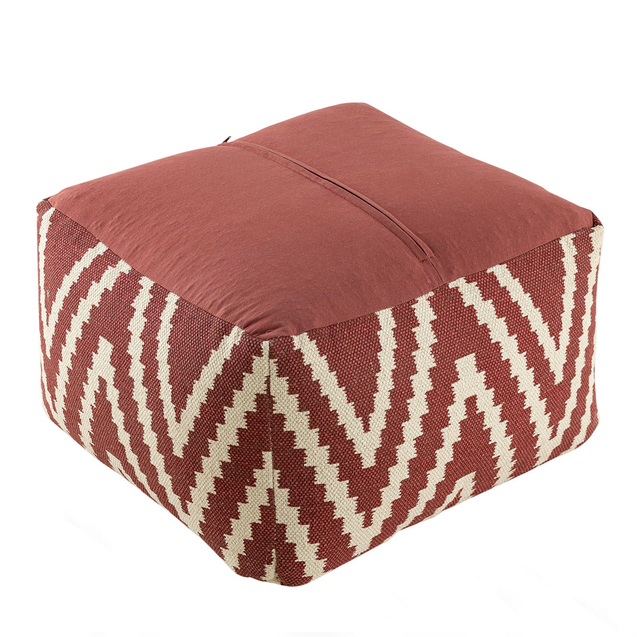 Sitzwürfel Fußhocker Sitzhocker 55x37x55 cm Pouf Kelim Bodenkissen Peru schwarz taupe gelb türkis