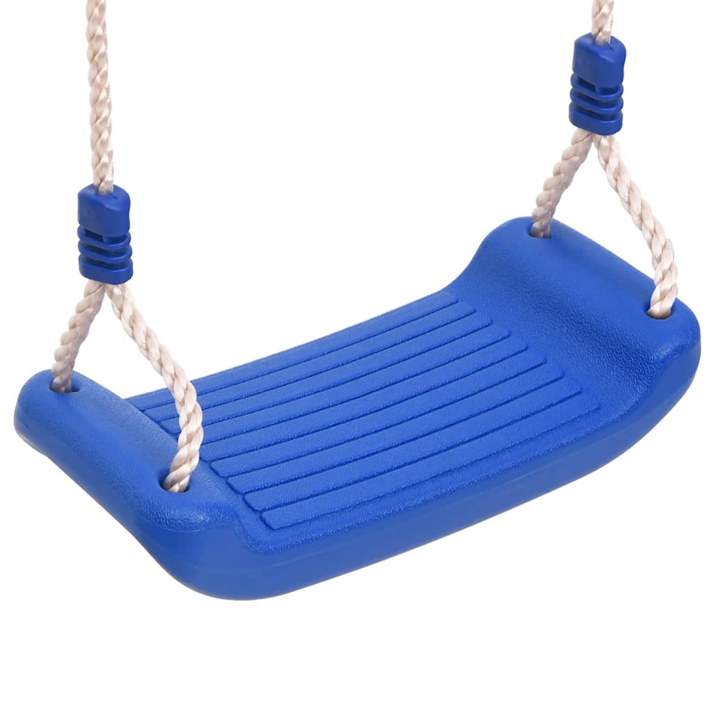 Schaukelsitze mit Seilen Sitzfläche für Schaukel 2 Stk Blau robust Sitze Outdoor
