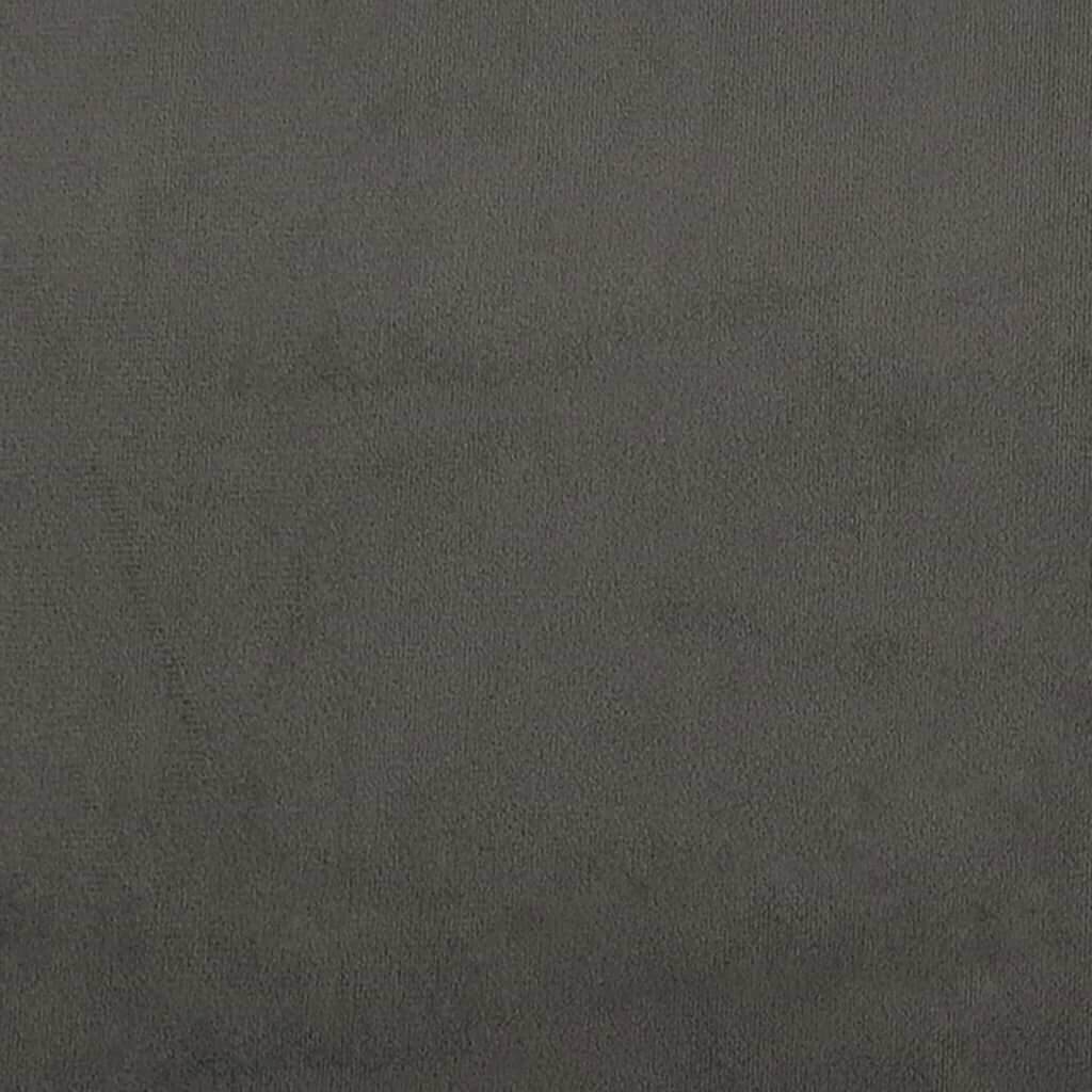 Bettgestell ohne Matratze Dunkelgrau 140x200 cm Samt