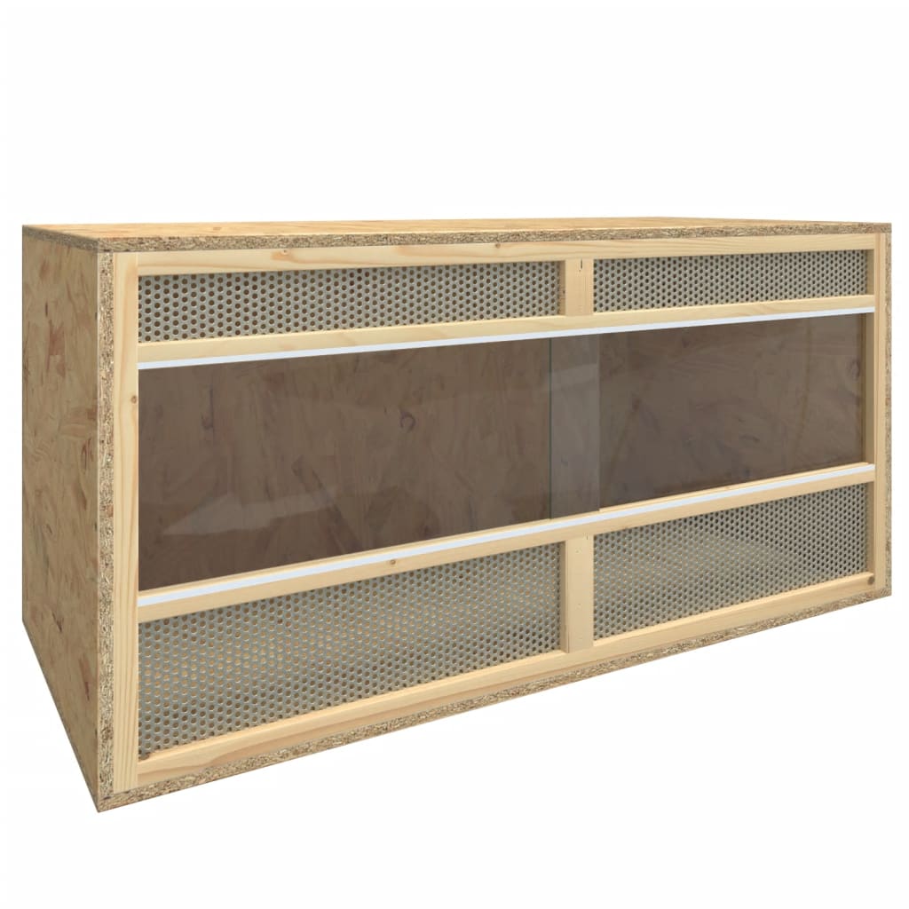 Terrarium 100x47x47 cm Holzwerkstoff robust geräumig pflegeleicht Reptilien 