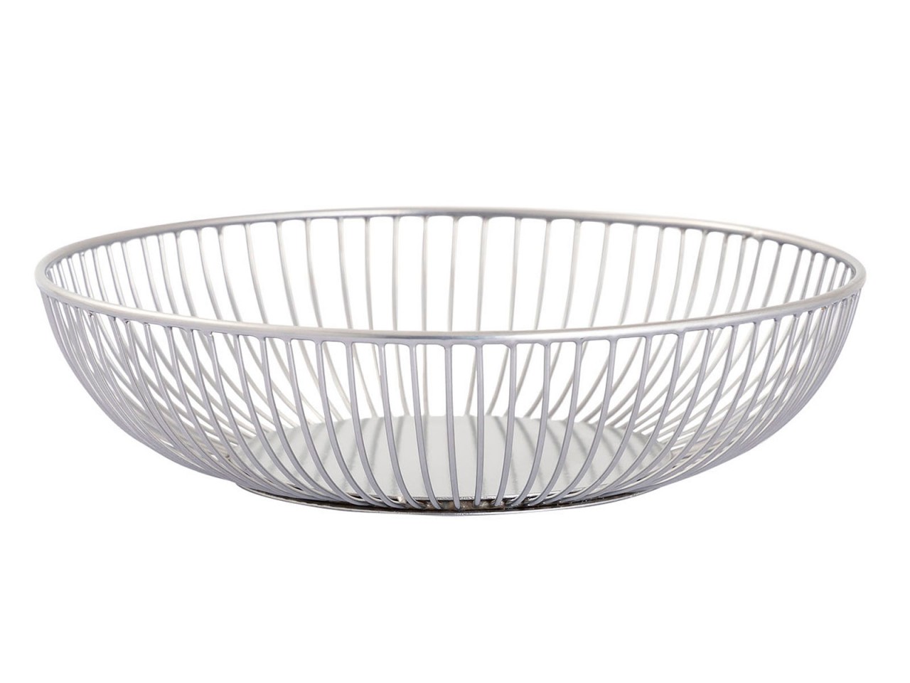 Obstschale 12-teilig Metall ø 28 x 7 cm Set 2 x 6 VE rund Brotkorb Rom schwarz o. silber O