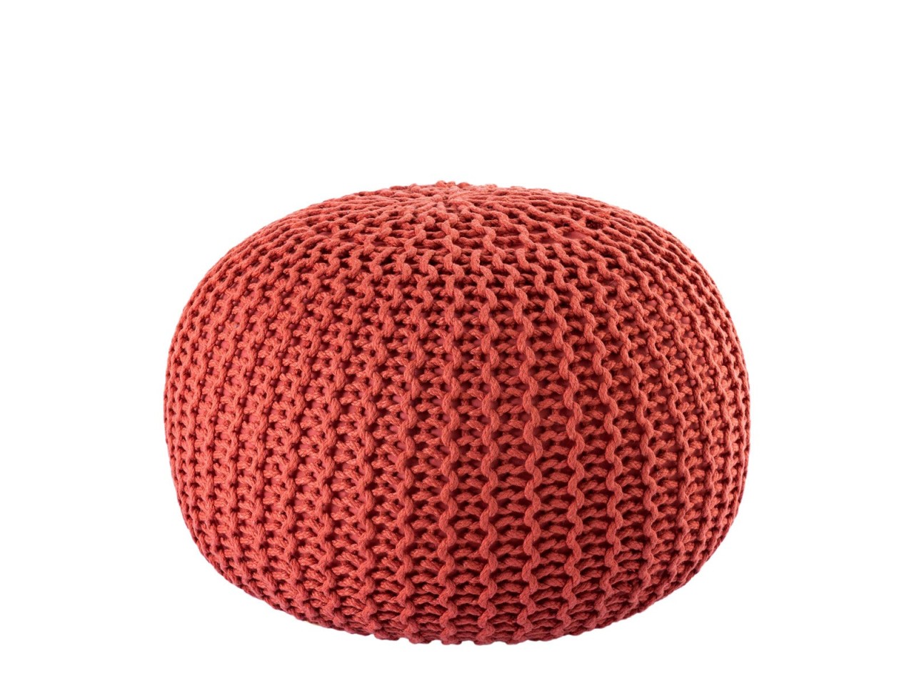 Pouf PREMIUM ø45cm Sitzhocker Strickpouf Innen Terrasse Pool Garten nachhaltig