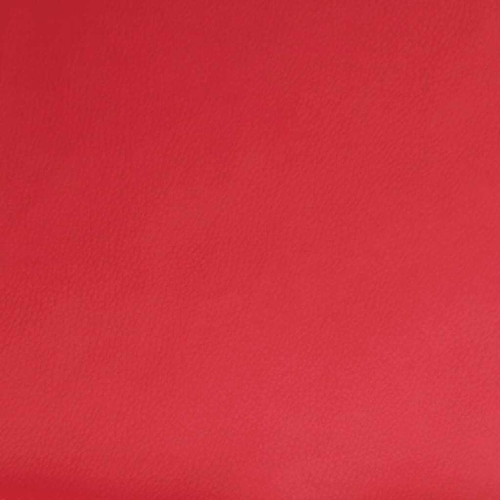 Relaxsessel aus Kunstleder in Rot stilvoll bequem ideal für Wohnzimmer