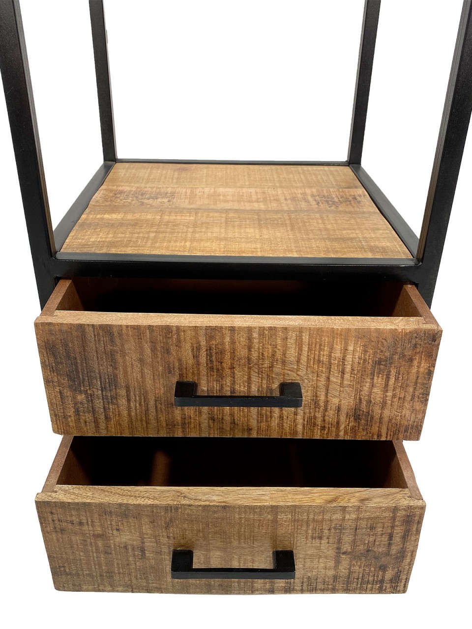 Bücherregal Stand Regal Bücherbord 40x180x40 cm mit Schubladen Liverpool Metall-Gestell schwarz Bücherregal Stand Regal Bücherbord 40x180x40 cm mit Schubladen Liverpool Metall-Gestell schwarz