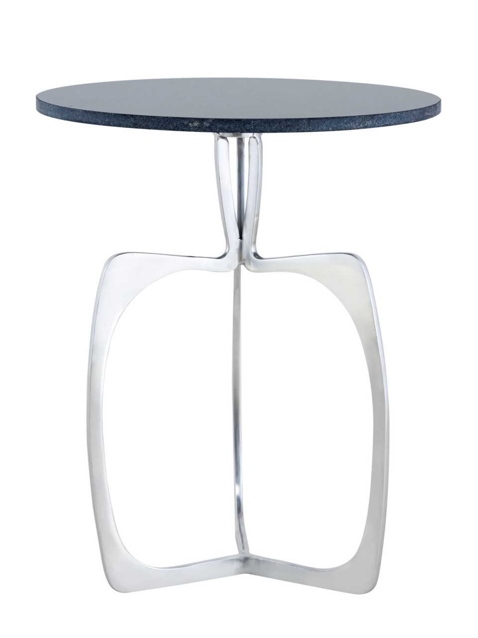 Beistelltisch Metall rund ø 45 x 56 cm Dekotisch Marmor Sohoo Gestell silber oder gold