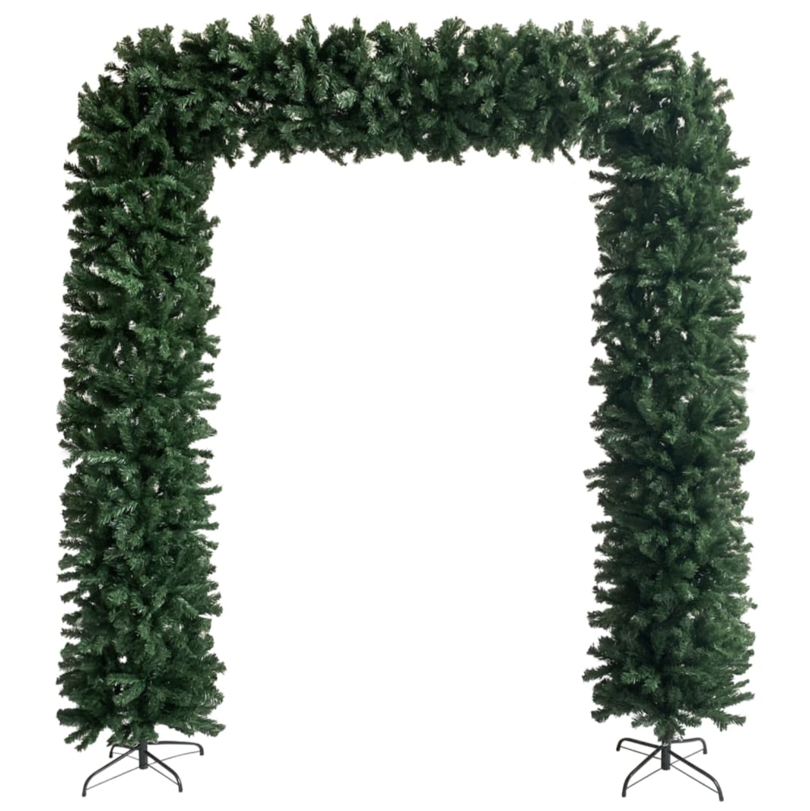 Weihnachtsgirlande Girlande Weihnachtsbaumbogen Grün 240 cm mit Ständer Gestell