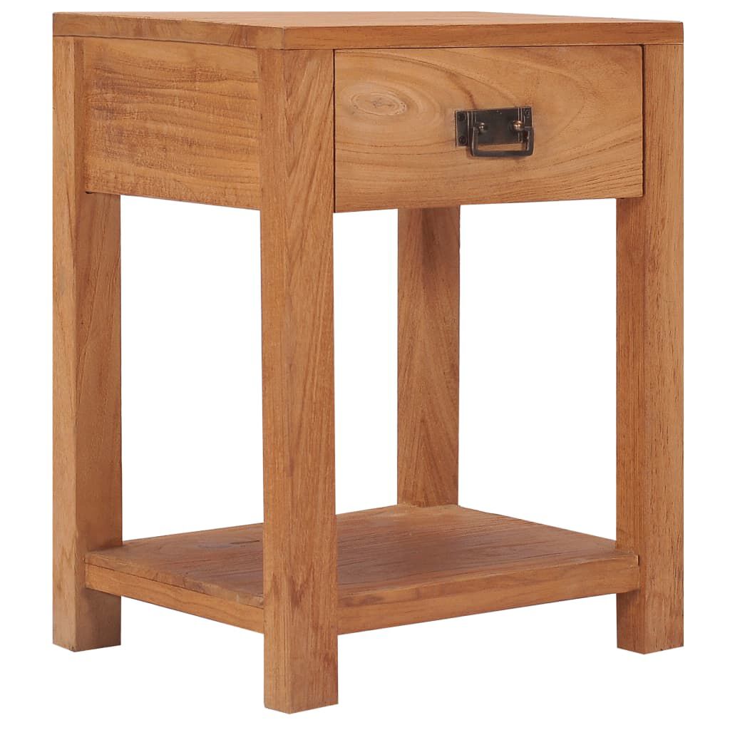 Nachttisch Nachtkonsole Nachtschrank 35x35x50cm Massivholz Teak