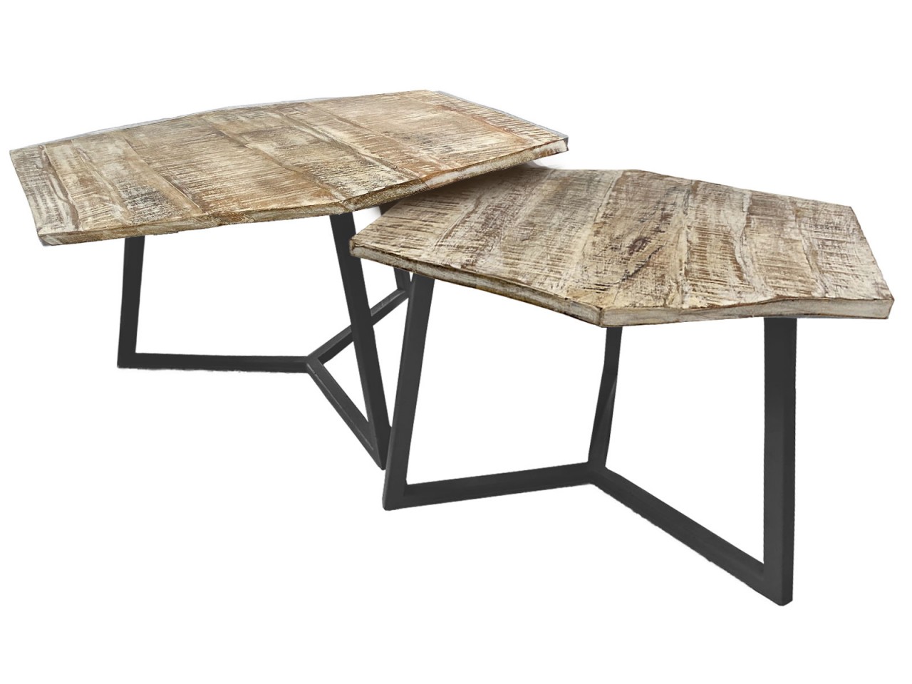 Couchtisch Set 2 Stück Wohnzimmer Tisch Satztisch Paris Metall-Gestell schwarz weiß oder altsilber Couchtisch Set 2 Stück Wohnzimmer Tisch Satztisch Paris Metall-Gestell schwarz weiß oder altsilber