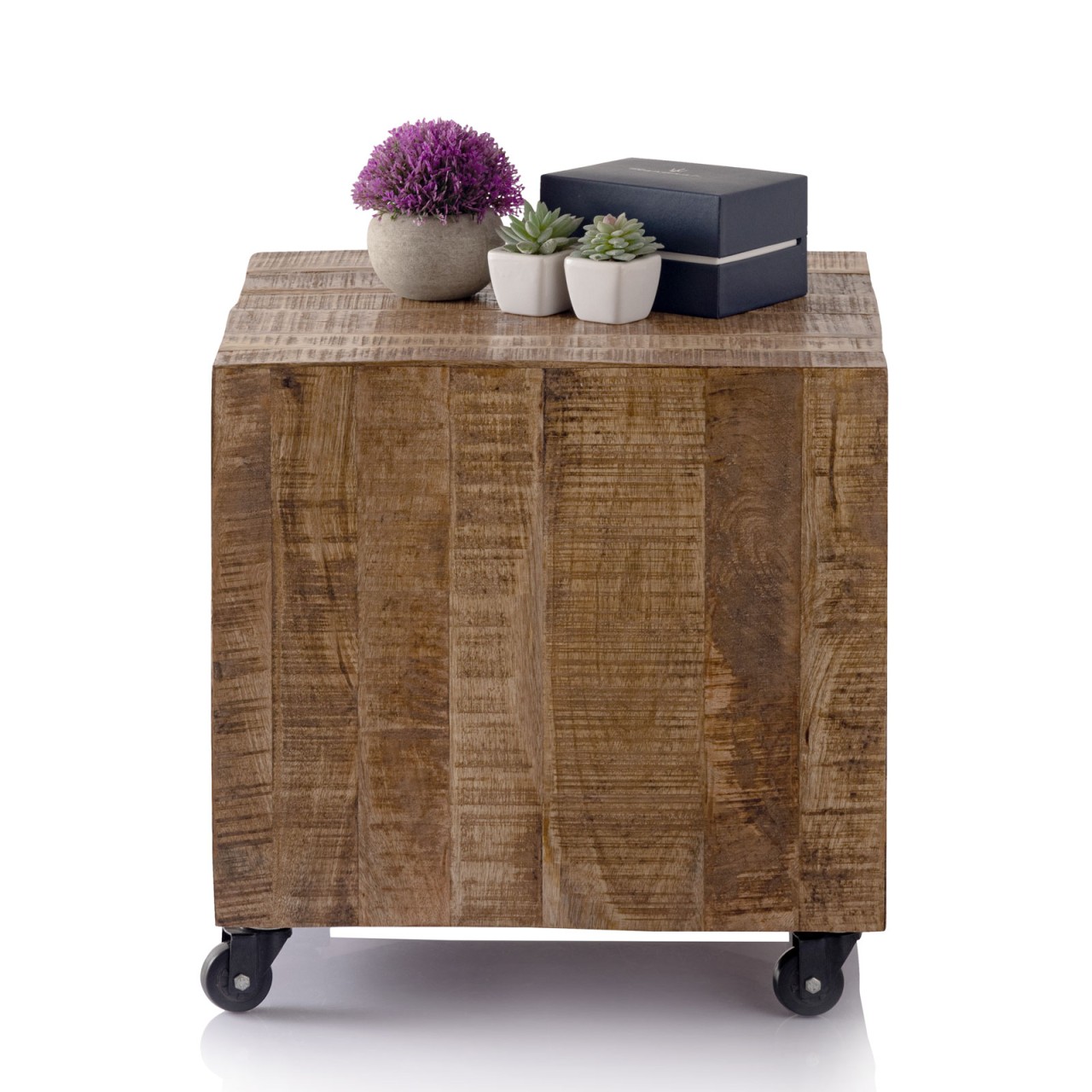 Couchtisch quadratisch 45 x 45 x 45 cm Beistelltisch Blumentisch nachhaltig Mango Altholz Couchtisch quadratisch 45 x 45 x 45 cm Beistelltisch Blumentisch nachhaltig Mango Altholz