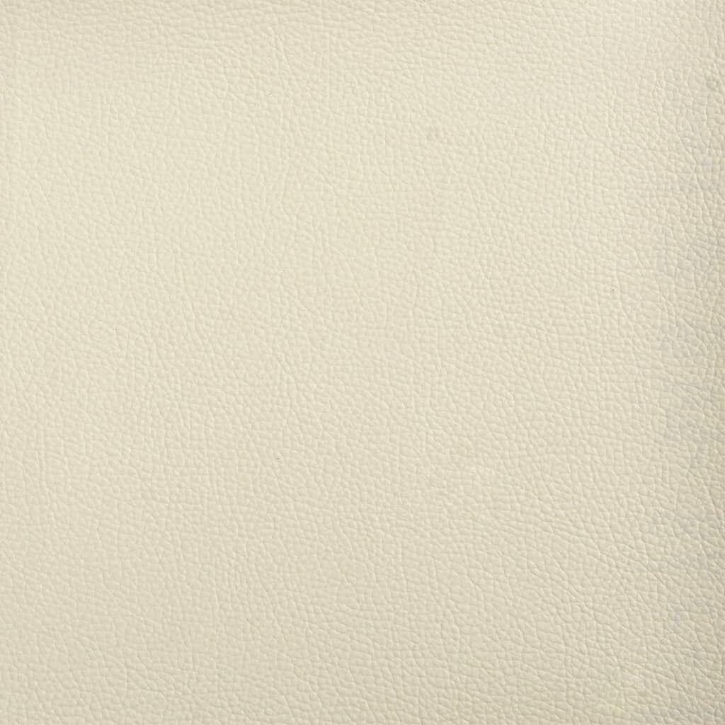 Sofa 3 Sitzer cremefarben 180 cm breit aus pflegeleichtem Kunstleder