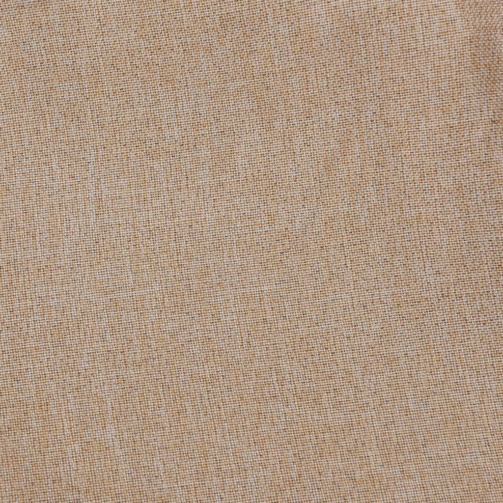 Verdunkelungsvorhang in Leinenoptik Beige 290x245 cm mit Haken, ideal für Wohn- oder Schlafzimmer, bietet Privatsphäre und Lichtschutz.