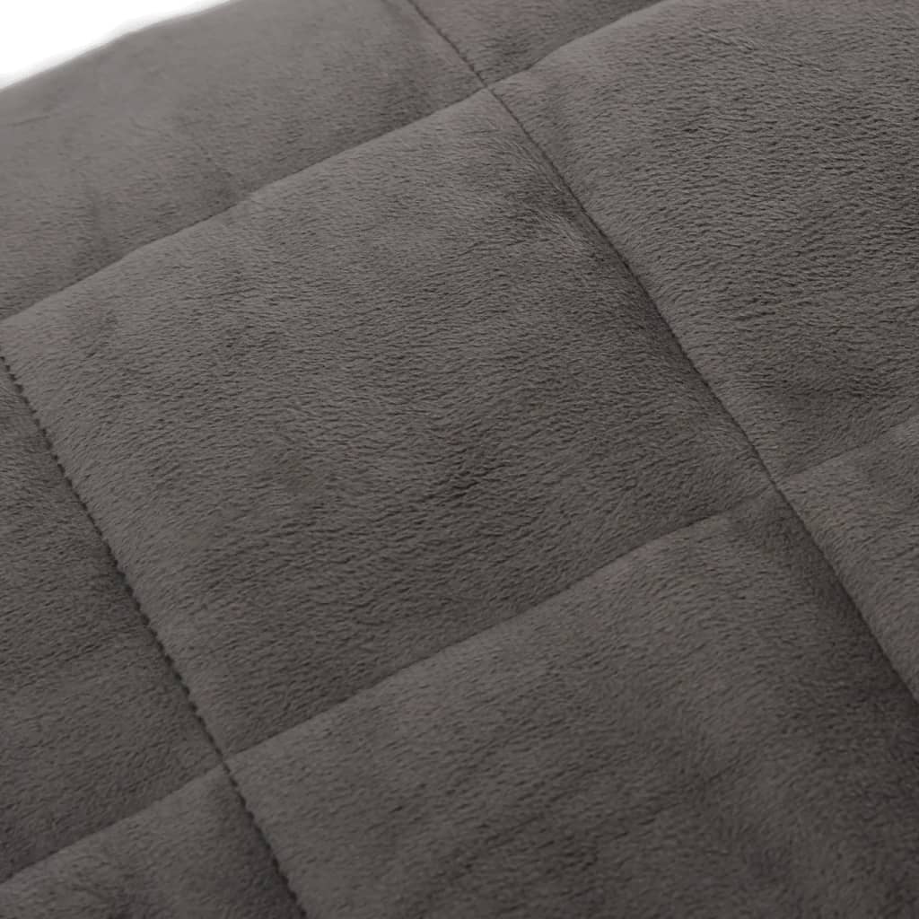 vidaXL Gewichtsdecke Grau 220 x 240 cm 15 kg Stoff