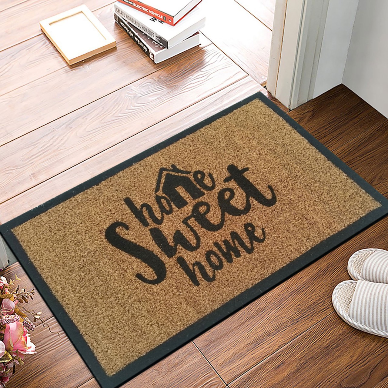 Kokosmatte 10er Set 60 x 40 cm Motiv Fußmatte Türvorleger Fußabtreter Schmutzfangmatte Haustür Kokosmatte 10er Set 60 x 40 cm Motiv Fußmatte Türvorleger Fußabtreter Schmutzfangmatte Haustür