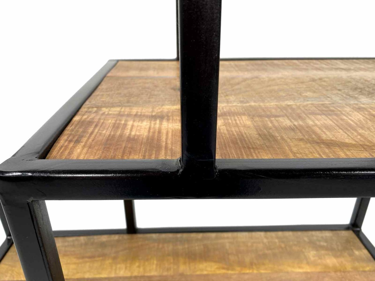 Stand Regal Bücher Regal Raumteiler Bücherbord 75 x 115 x 36 cm Liverpool Metall-Gestell schwarz