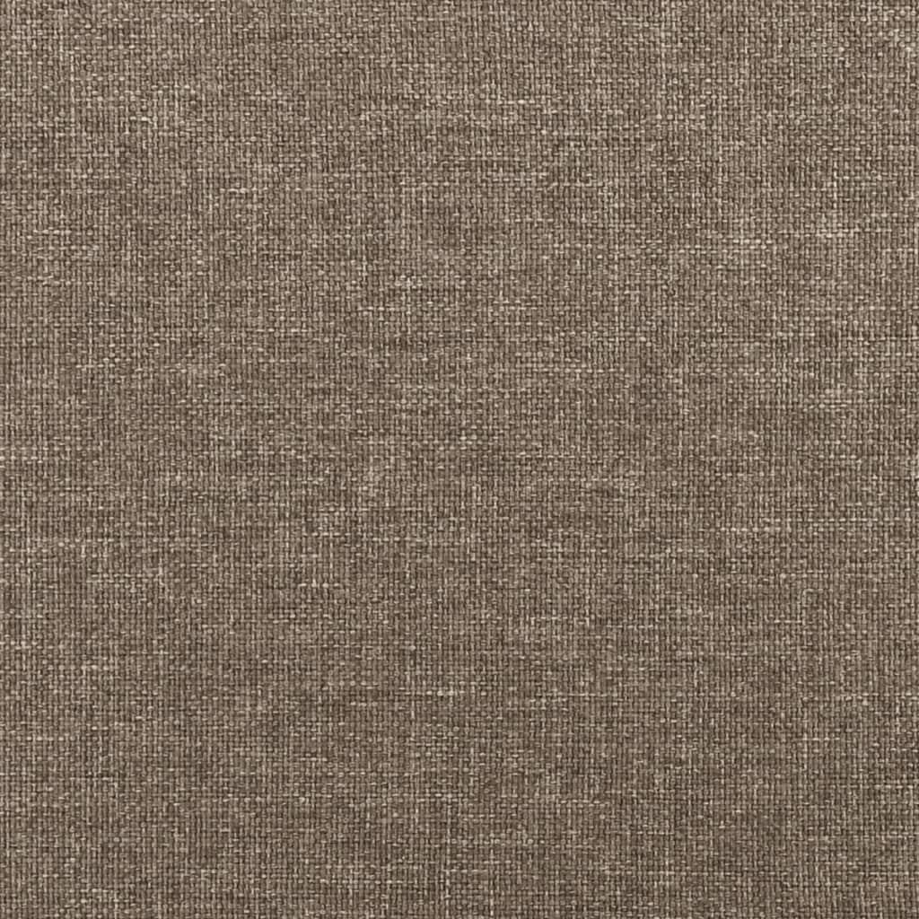 Bett Kopfteile 2er-Set Taupe 72x5x78/88 cm Stoff komfortables Schlafzimmer