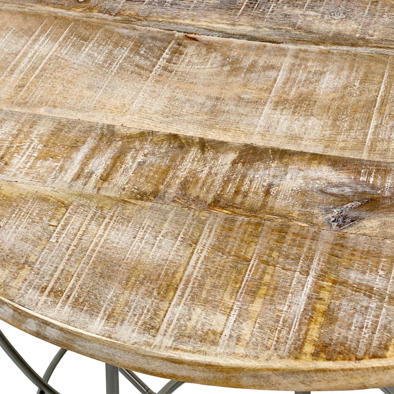 Beistelltisch nachhaltig Couchtisch Wohnzimmer-Tisch rund Lexington ø 55 cm Metall Gestell massiv Beistelltisch nachhaltig Couchtisch Wohnzimmer-Tisch rund Lexington ø 55 cm Metall Gestell massiv