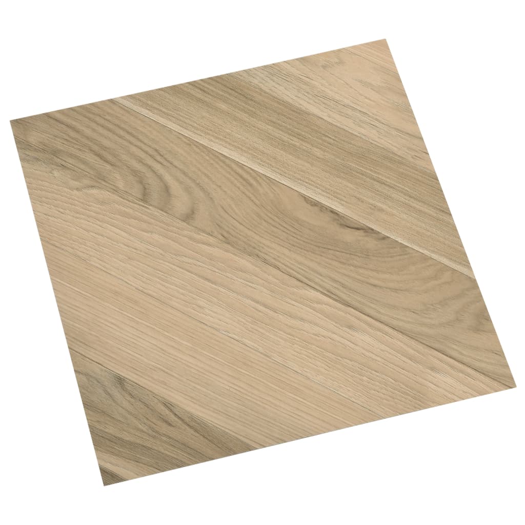 PVC-Fliesen Selbstklebend 55 Stk. 5,11 m² Braun Gestreift  Pflegeleicht modern