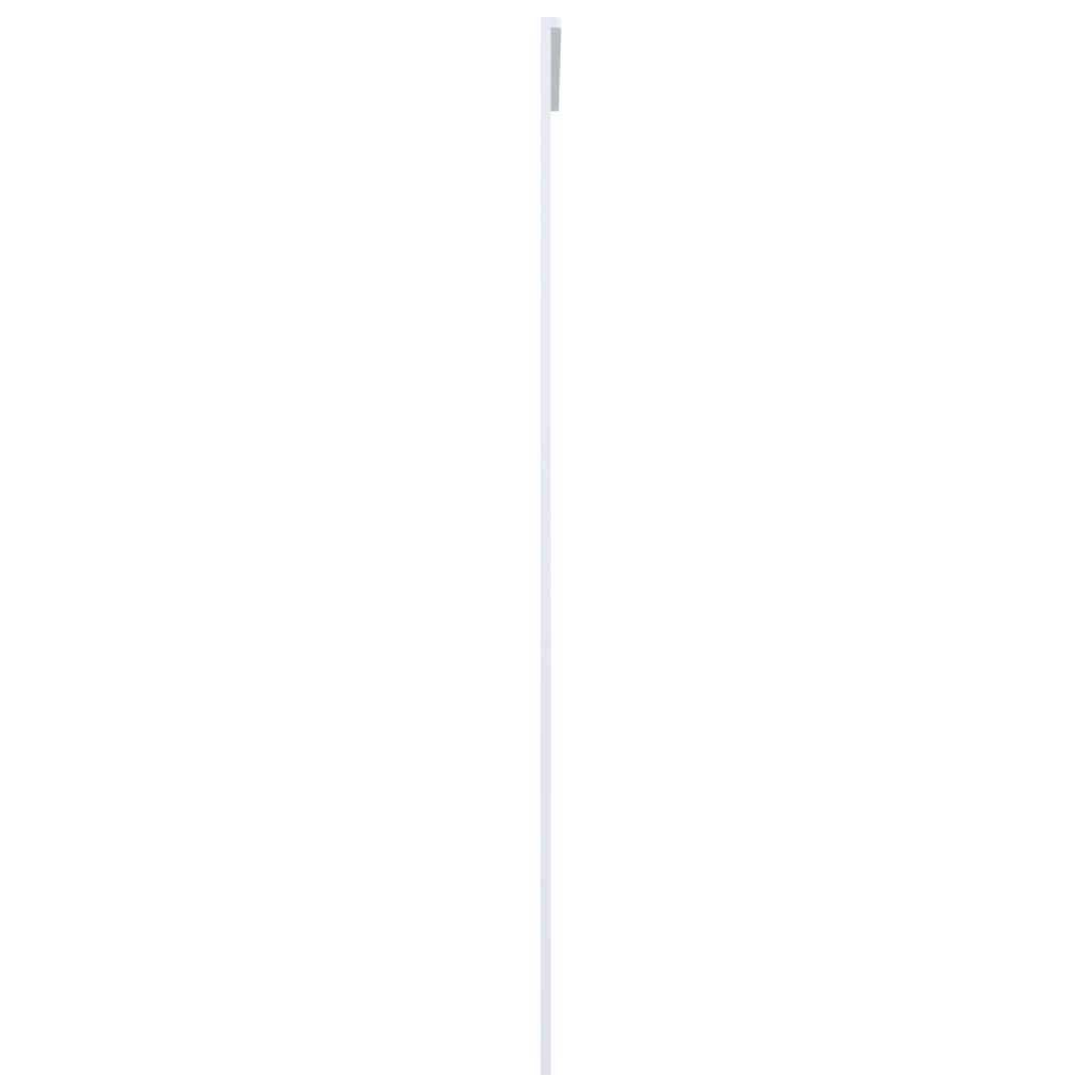 vidaXL Schiebetür ESG-Glas und Aluminium 90x205 cm Weiß