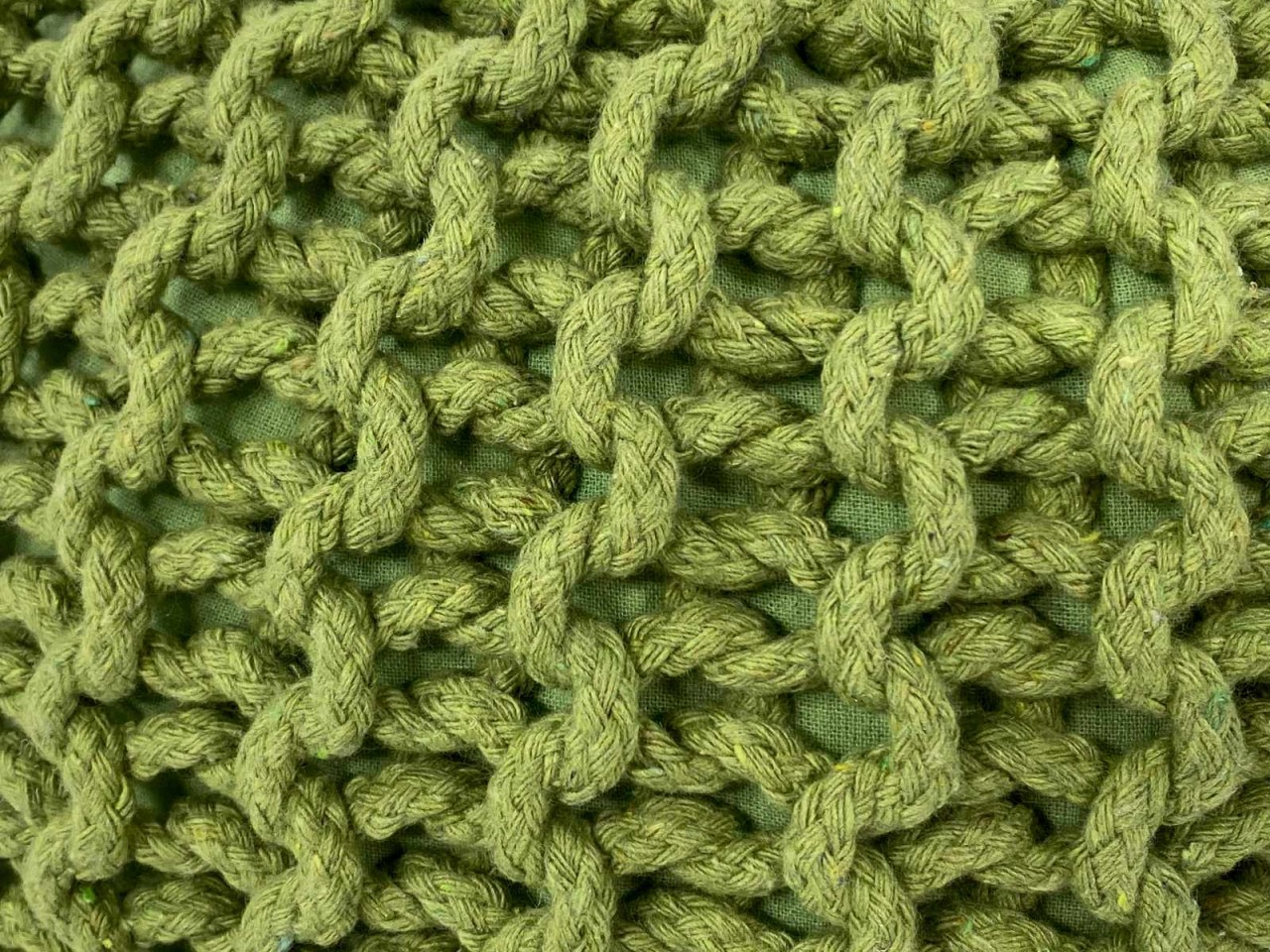 Sitzhocker Pouf SET 2 Stück Ø 55 cm H 37 cm Strickhocker Bodenkissen Grobstrick-Optik nachhaltig Sitzhocker Pouf SET 2 Stück Ø 55 cm H 37 cm Strickhocker Bodenkissen Grobstrick-Optik nachhaltig