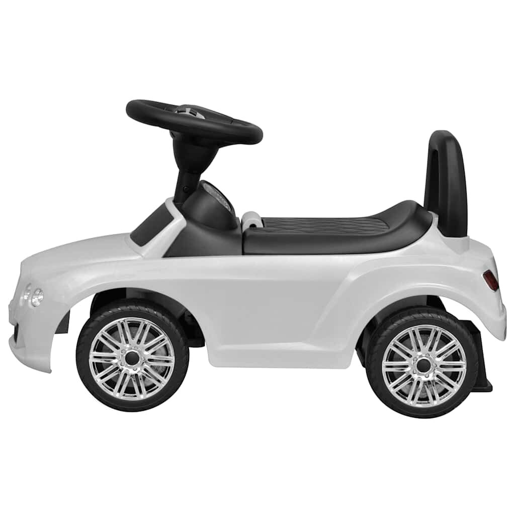 Kinder Tretauto weiß robustes Fahrzeug für Garten und Hof