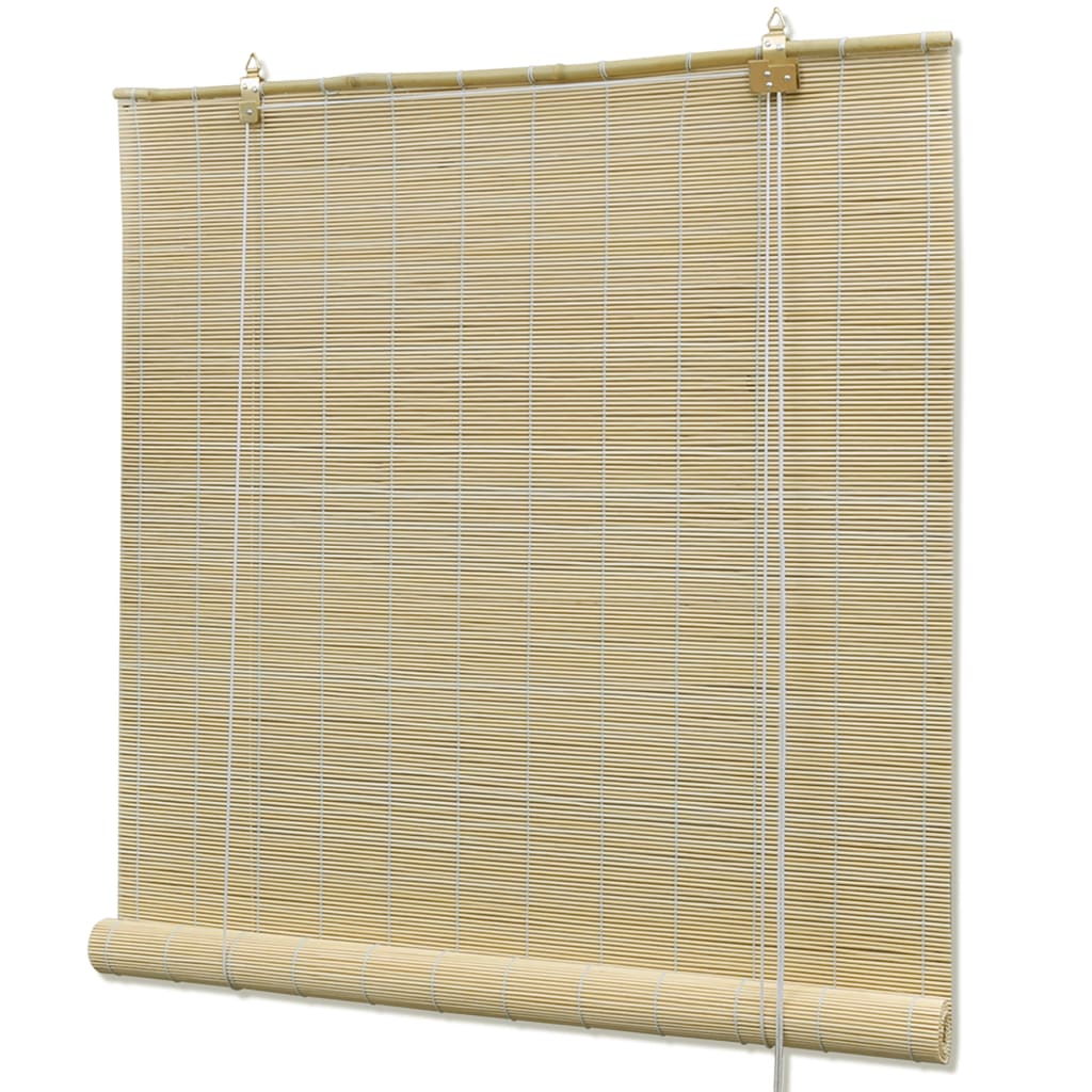 Rollo Bambus Bambusrollo Seitenzugrollo Sichtschutz 150x160cm Vorhang Natur