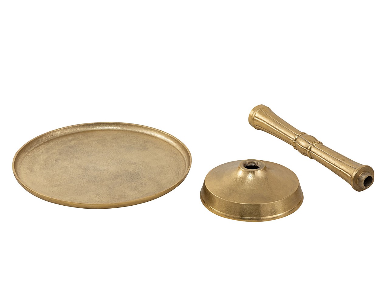 Beistelltisch Metall rund ø 44x53 cm Dekotisch Adlon silber oder gold mit Design Mittelfuß Aluminium Beistelltisch Metall rund ø 44x53 cm Dekotisch Adlon silber oder gold mit Design Mittelfuß Aluminium