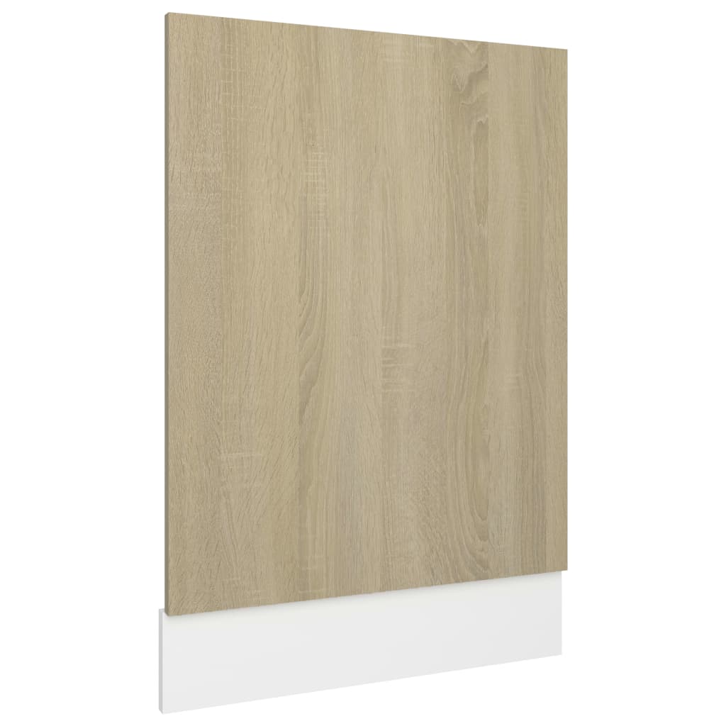 Spülmaschinenblende Verkleidung Küchenblende Geschirrspüler Frontplatte Sonoma-Eiche 45x3x67 cm 