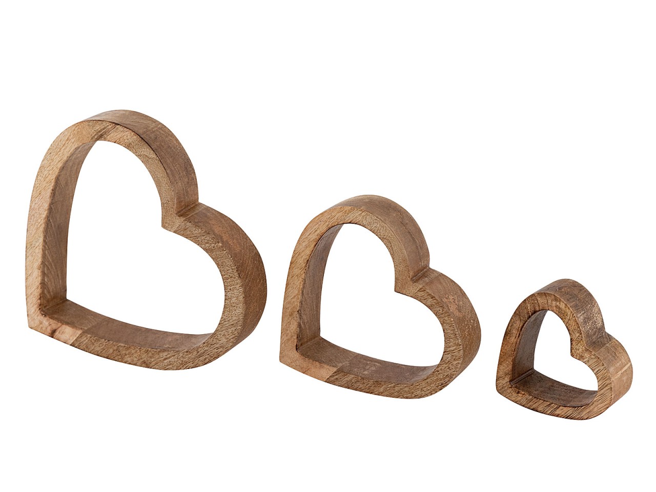 Dekofigur Herzen 12x 3er Set Holzfigur 24/18/11cm Masterbox Hochzeitsdekoration Mangoholz Dekofigur Herzen 12x 3er Set Holzfigur 24/18/11cm Masterbox Hochzeitsdekoration Mangoholz