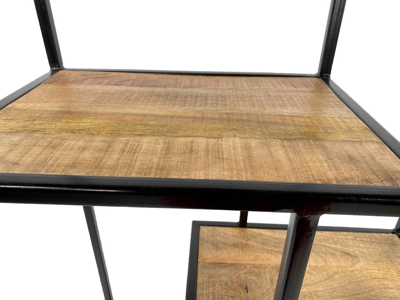 Stand Regal Bücher Regal Raumteiler Bücherbord 75 x 115 x 36 cm Liverpool Metall-Gestell schwarz