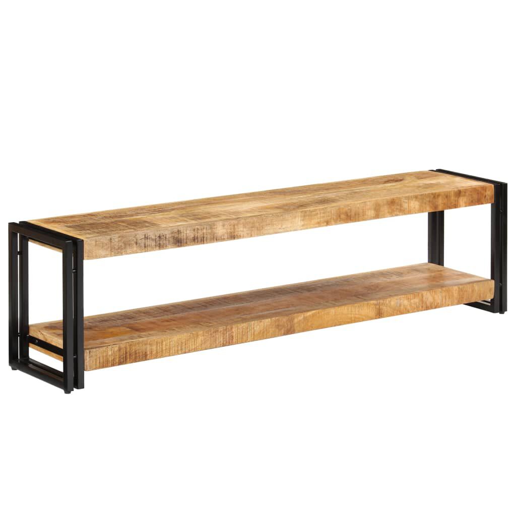 TV-Schrank aus Mango Massivholz 150 x 30 x 40 cm mit Stauraum modern