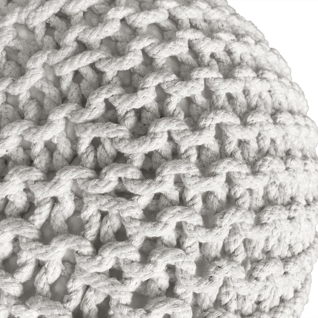 Pouf Set 3 Stück Ø 55 cm Bodenkissen Strickhocker Sitzhocker Sitzkissen Hocker nachhaltig Grobstrick Pouf Set 3 Stück Ø 55 cm Bodenkissen Strickhocker Sitzhocker Sitzkissen Hocker nachhaltig Grobstrick