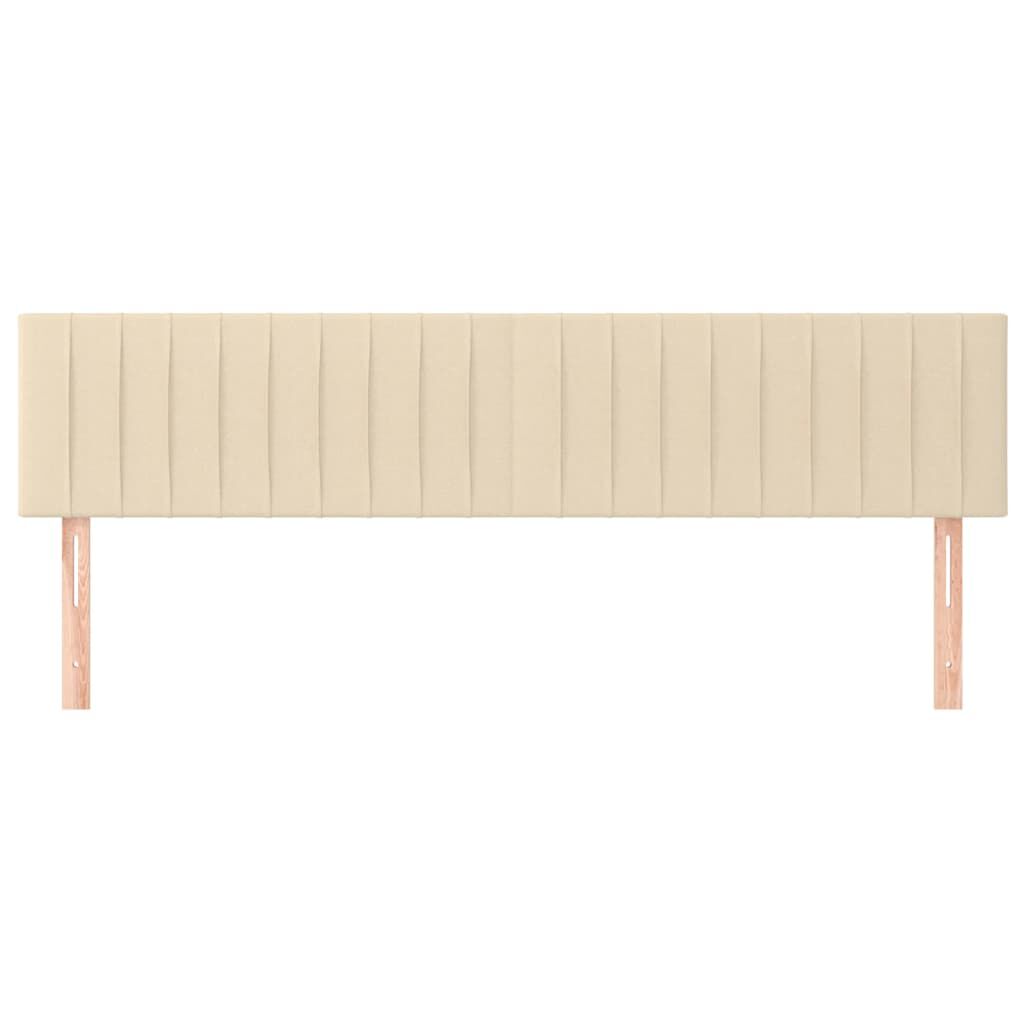 Kopfteil Bett Set 2 Stück Creme Polster 80 cm für Betten aller Art modern