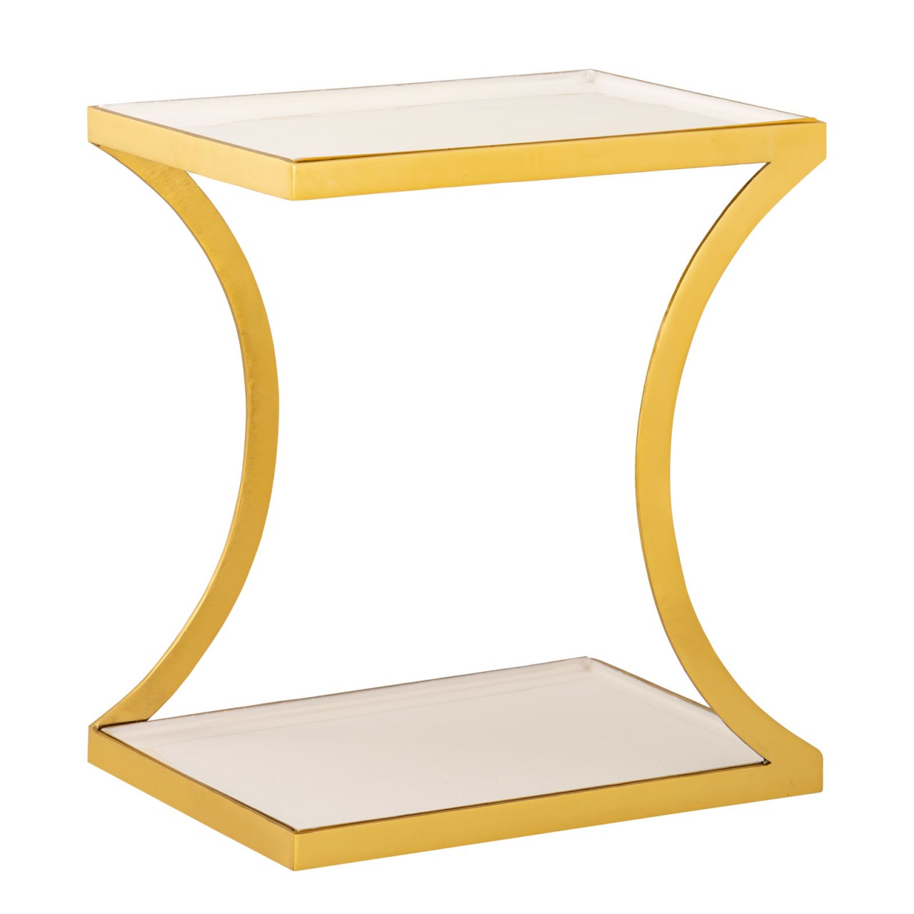 Beistelltisch weiß Dekotisch eckig 40 H 45 cm Lampentisch Sofatisch Eden Tisch Metall gold Beistelltisch weiß Dekotisch eckig 40 H 45 cm Lampentisch Sofatisch Eden Tisch Metall gold