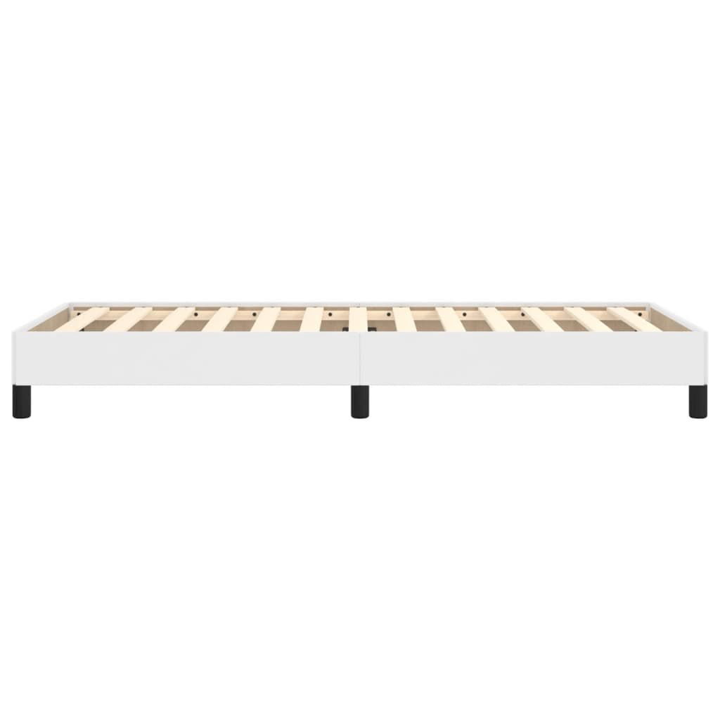 Bettgestell Weiß 90x200 cm Kunstleder