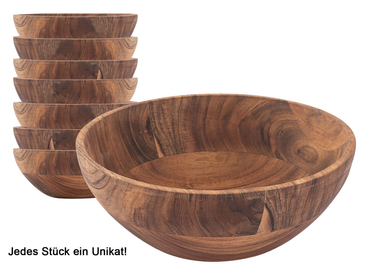 Holzschale Deko Schale Masterbox 8-teilig 20 o. 25cm lebensmittelecht Akazie massiv Holzschale Deko Schale Masterbox 8-teilig 20 o. 25cm lebensmittelecht Akazie massiv
