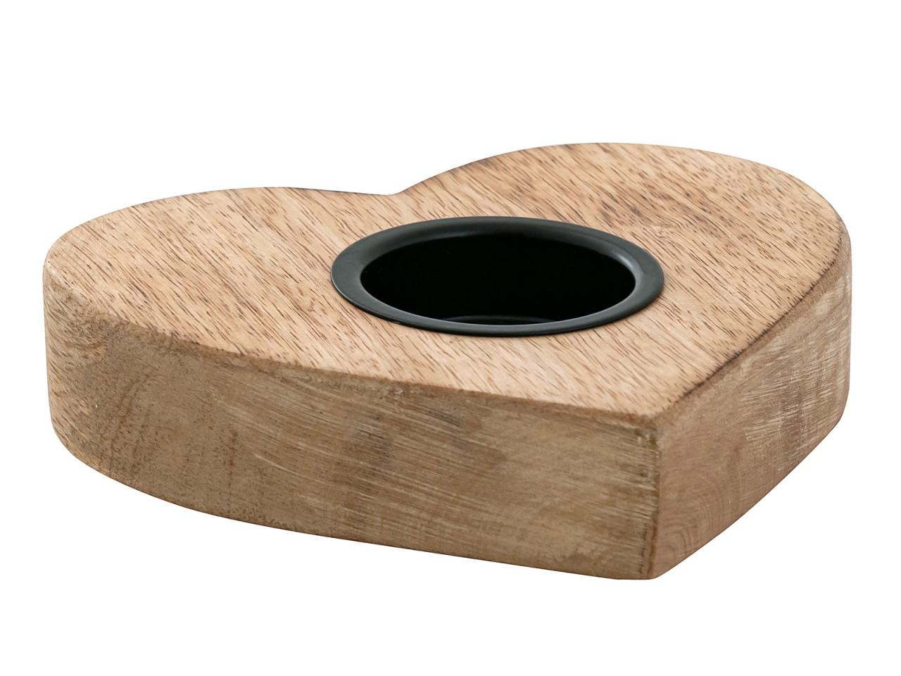 Teelichthalter 3er Set Kerzenständer Teelichter 12x11cm Herzilein Kerzenhalter Mangoholz