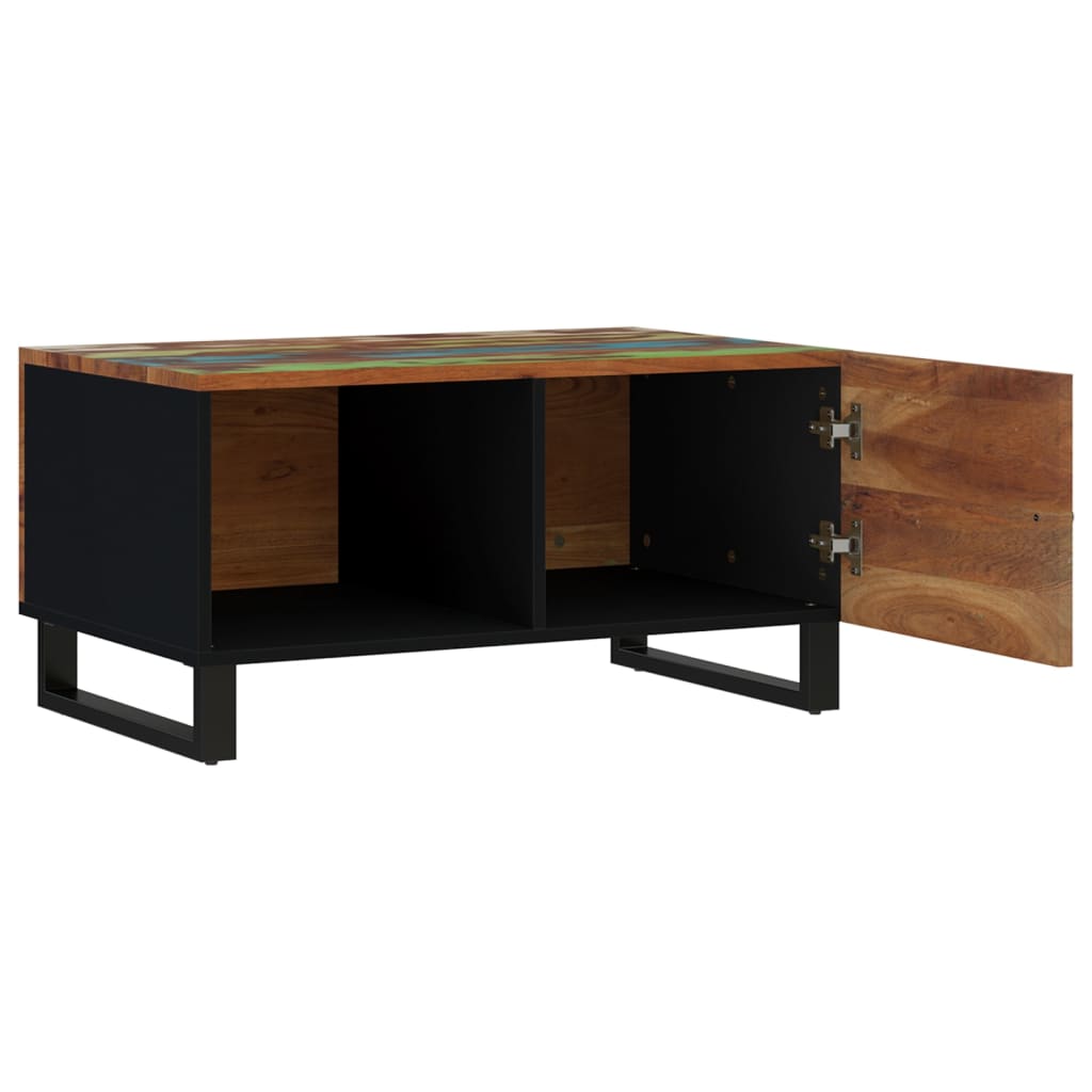 Couchtisch mit Staufach Tür Lowboard 80x50x40cm Massivholz Altholz Ablage Couchtisch mit Staufach Tür Lowboard 80x50x40cm Massivholz Altholz Ablage
