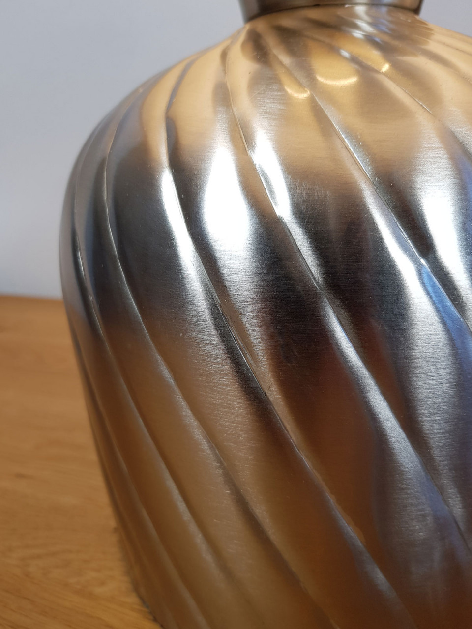 Tischlampe Nachttischlampe ø 30 x H 52 cm Tischleuchte Dekolampe Metall Sockel gold silber