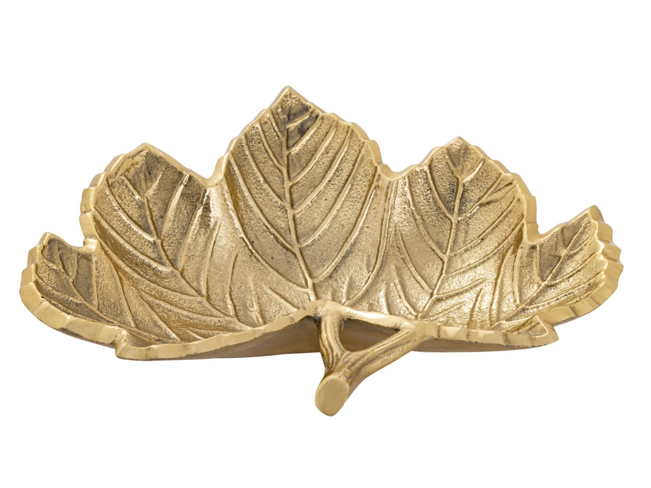 Dekoschale Schale Aluminium Leaf gold o. silber Blattschale