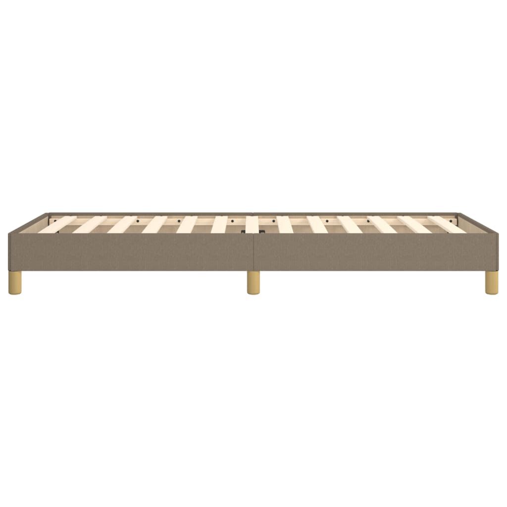 Bettgestell ohne Matratze Taupe 80x200 cm Stoff