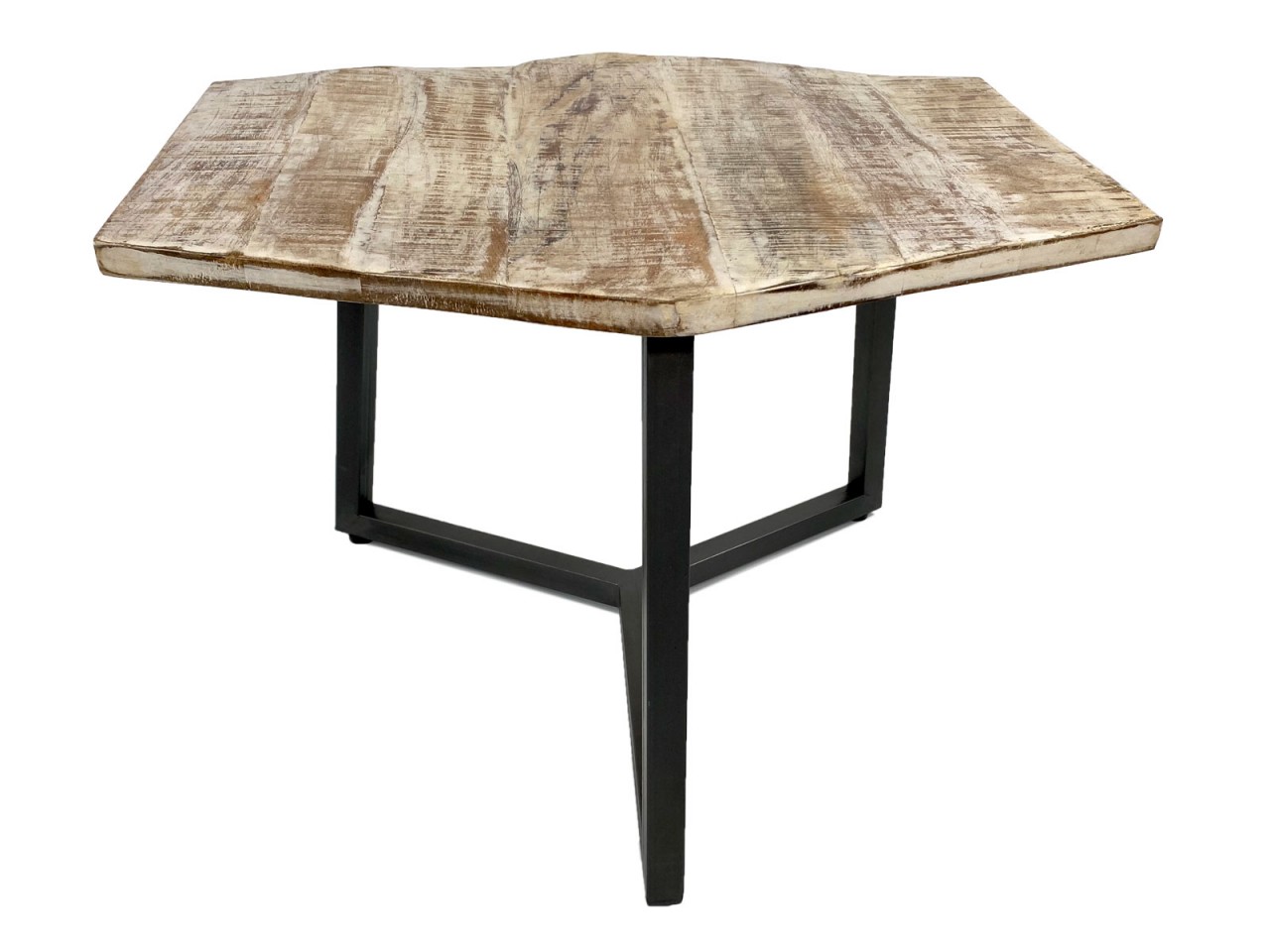 Beistelltisch 56 x 47 cm nachhaltig Wohnzimmer Tisch Couchtisch Nizza Metall-Gestell schwarz - weiß Beistelltisch 56 x 47 cm nachhaltig Wohnzimmer Tisch Couchtisch Nizza Metall-Gestell schwarz - weiß