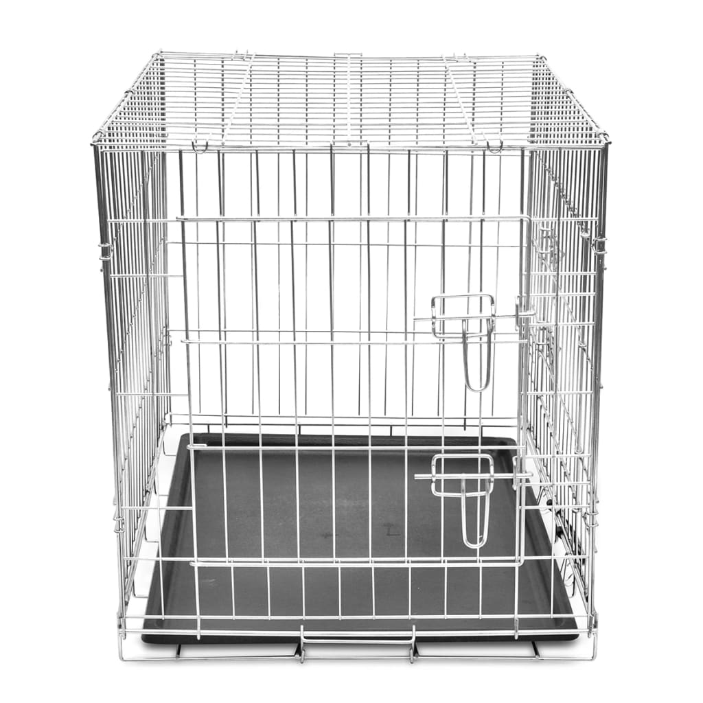 Hundebox faltbar Metall 76 x 55 x 61 cm sicher Transport stabil platzsparend