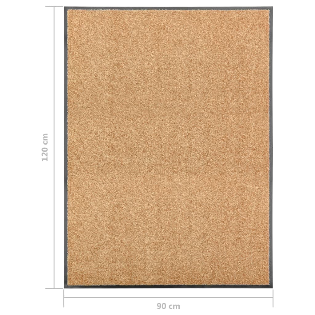Innen-/Außen-Fußmatte Creme 120x90 cm rutschfest maschinenwaschbar Innen-/Außen-Fußmatte Creme 120x90 cm rutschfest maschinenwaschbar