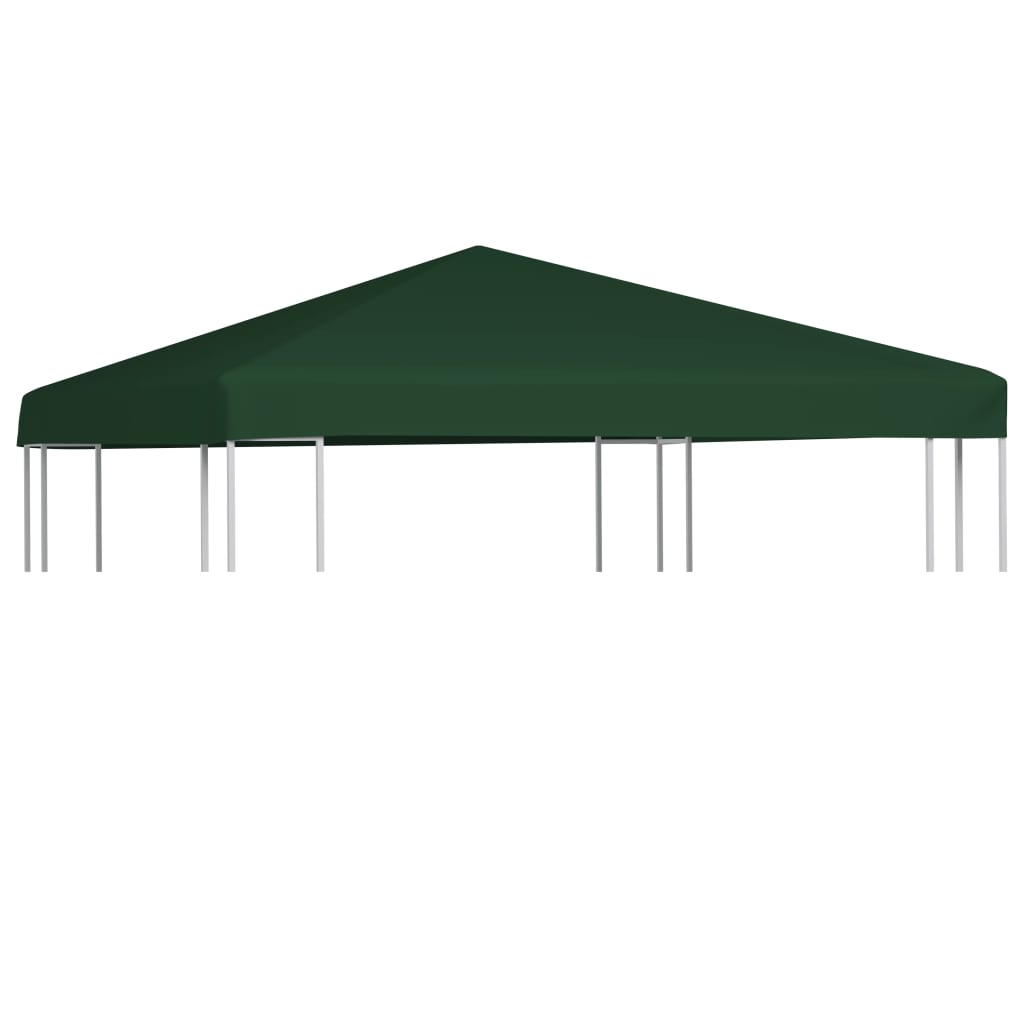 Pavillon Ersatzdach Grün 3x3 m Polyester PVC beschichtet Wasserbeständig